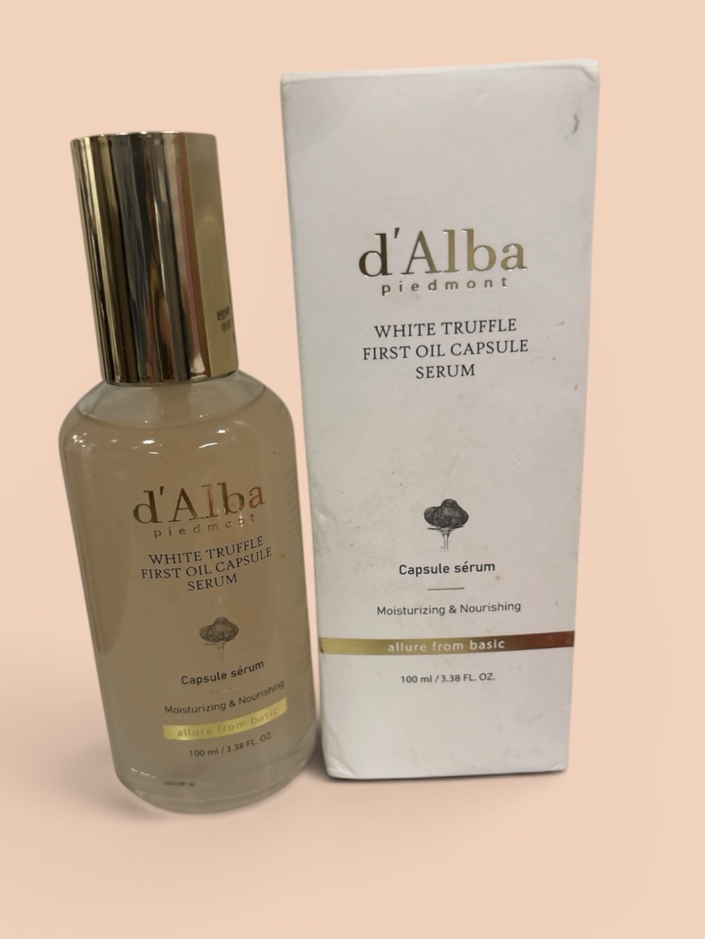 Alba White Truffle First Oil Capsule Serum - Gold & Cream